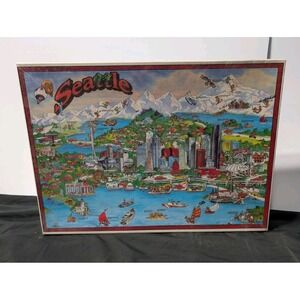 1993 Buffalo Games City Character Seattle Jigsaw Puzzle 513 Pieces NEW Sealed